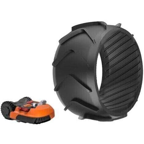 Convient pour roue avant de tondeuse à gazon robot Worx, enjoliveur en caoutchouc noir, M500, M700, S300, M1000, M700 Plus