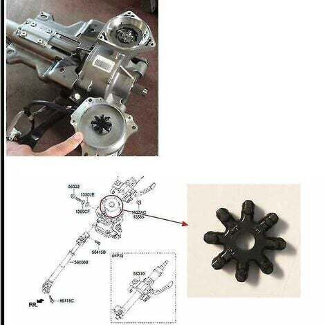 Coupleur de colonne de direction flexible pour Hyundai Kia Forte berline – 2 pièces – Matériau en gel de silice – Installation facile - 563152k000fff (1/2)