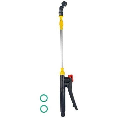 Lance et Buse de Pulvérisation Téléscopique en Acier Inoxydable 45-80cm pour Pulvérisateurs, Accessoires pour Jardinage, Agriculture, Nettoyage, Buse incurvée simple (1/4)