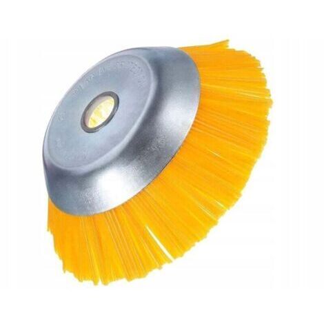 Tête Brosse débroussailleuse Universelle, Brosse Désherbage Gazon mauvaises herbes en nylon 200 x 25,4 mm (1/5)