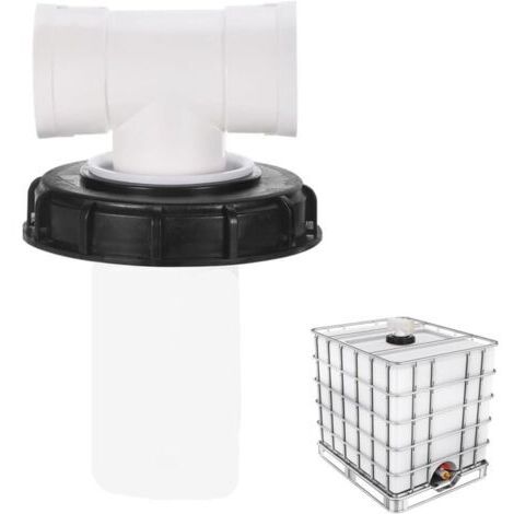 T-Forme Couvercle de Réservoir IBC avec Filtre en Nylon Lavable pour Réservoir d'eau de Pluie IBC 1000 litres,Filtre À Couvercle IBC Accessoires de Réservoir IBC,Filtre à Eau de Pluie en Nylon 165 mm