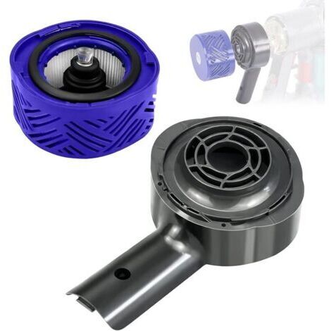 Couvercle arrière du moteur et kit de filtre arrière pour Dyson V6 DC58 DC59 DC61 DC62 DC74 accessoires d'aspirateur, pour kit de conversion de filtre Hepa (1/3)