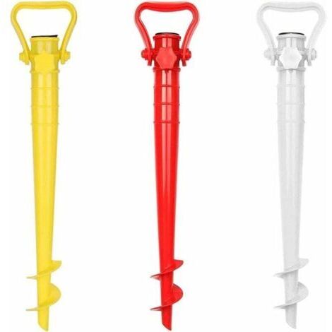 3 Pièces Porte Parapluie De Plage, Ancrage Au Sol pour Parasol, Ancre De Sable De Parapluie De Plage, pour Parasol De Jardin, Mangeoires d'oiseaux, Belvédère, Drapeaux (1/5)