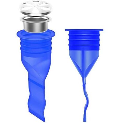 Silicone réglable Lavabo Siphon de sol Piège à canalisations Clapet anti-retour pour tuyaux de salle de bain wc balcon (1/5)