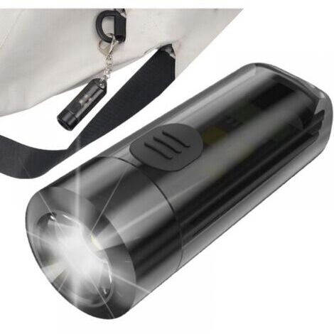 Lampe de poche multifonctionnelle, lampe de poche rechargeable USB, lampe de poche légère, lampe de poche d'extérieur