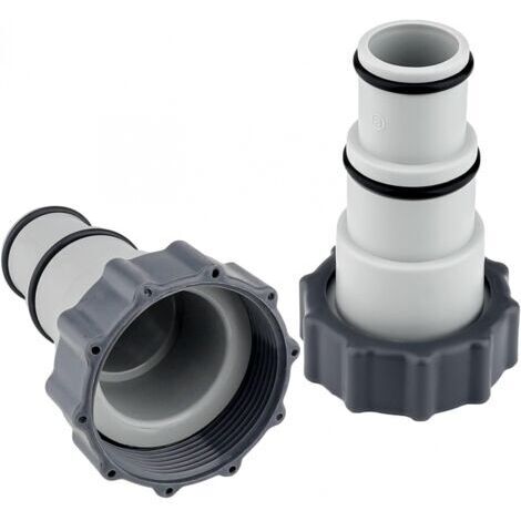 Adaptateur de tuyau de piscine en 2 pièces, adaptateur de tuyau de piscine avec joint pour connecteur fileté de pompe de piscine (1/5)