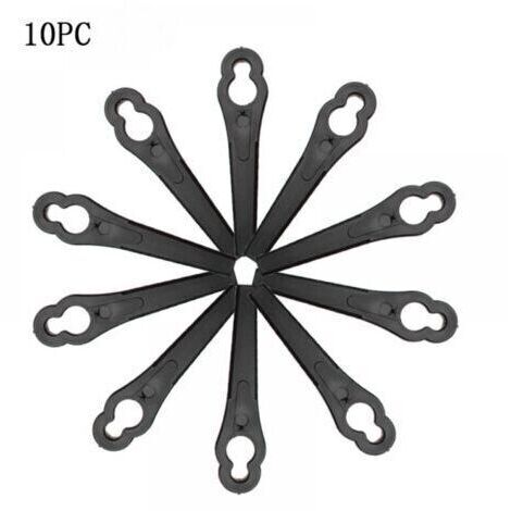 Lames de Rechange pour Coupe-Bordure, 10 Pcs Lames Coupe Bordure, Lame Tondeuse à Gazon Univers, Remplacement des Lames de d'Herbe (1/4)