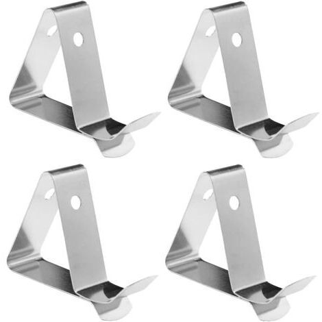 Lot de 4 pinces de sonde de thermomètre en acier inoxydable, supports de sonde de température pour tasse de pot (1/5)
