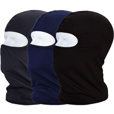 Lot de 3 cagoules d'été en tissu élastique fin et respirant pour le cyclisme et les sports de plein air - Protection contre les UV et la poussière