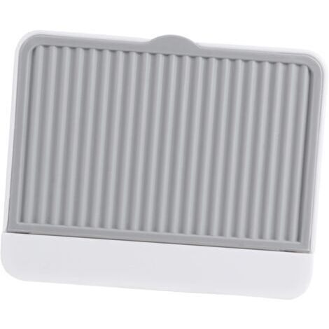 1 Porte- Mural - Porte- - Support de Rangement pour la Maison - Étagère de Drainage - Support de Rangement Pratique - Autocollant pour Traces - Gris (1/5)