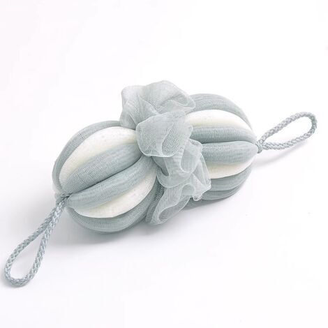 Éponge de bain extensible verte (1 pièce), serviette de bain d'été, durable et mousse bien. (1/5)