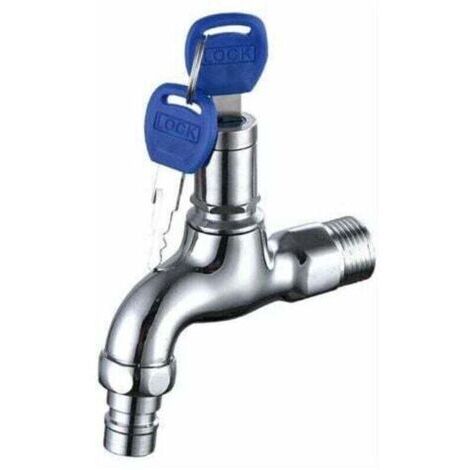 Robinet Antivol pour Extérieur, Robinet en Laiton Antivol, Robinet Extérieur Verrouillable, pour Machine à Laver Dans le Jardin (1/4)