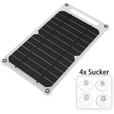 (1 pièce) Panneau solaire portable 6 V avec chargeur de batterie stable USB, adapté au chargement de téléphone portable en plein air, camping, maison (1/4)