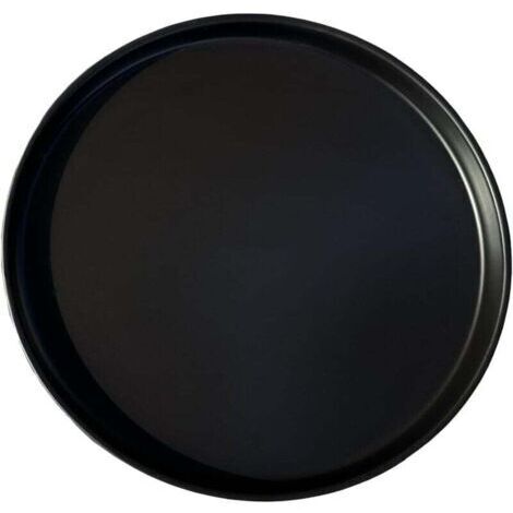Pot de fleurs en céramique noir de 31 cm de diamètre extérieur, adapté aux bacs à fleurs d'intérieur et d'extérieur, 1 pièce (1/4)