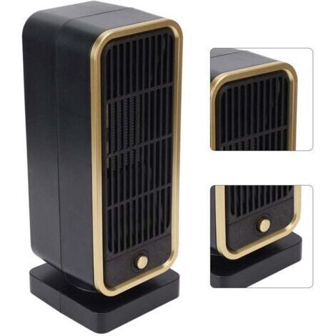 Chauffage de l'espace Protection contre la surchauffe Chauffage en céramique PTC Silencieux 40 dB Ignifuge ABS Chauffage de l'espace portable Prise UE 220 V à 250 V (1/5)