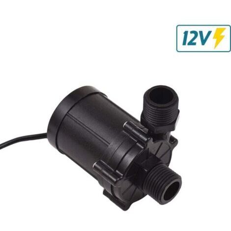 Pompe à eau submersible DC 12V 90 Degrees Low Noise Mini Immersion Pump 12m Lift Brushless Motor 700L/H Boost Water Pump for Desktop Dishwasher / Fountain Aquarium / Water Heater--