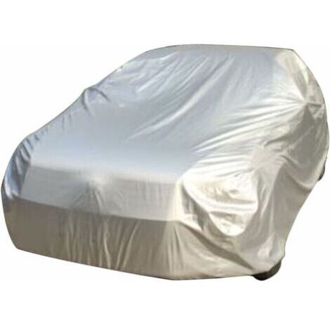 Voiture Auto Housse Anti poussière Etanche Anti soleil Anti-UV Bâche Couverture universelle, 430 x 160 x 120cm, argent (1/4)