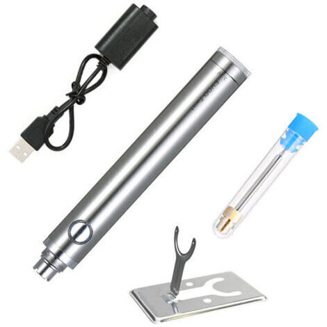 Wireless Charging Welding Tool,Outil de réparation de soudage sécurisé USB,Refroidissement Rapide,température réglable,Chargement sans Fil,Mini Portable,adapté à la Maison et à la Sortir (Bleu, (1/4)