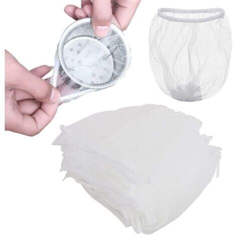 Filet D'évier Jetable,Sac D'évier en Filet de Crépine,Sac de Maille pour Évier,Cuisine Sac en Filet Fin,pour Les Eviers de Cuisine et de Salle de Bain (200) (1/4)