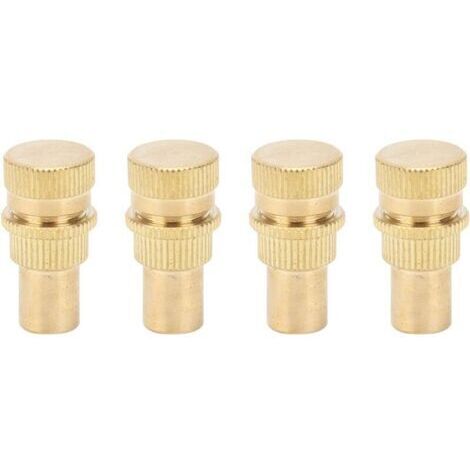 Dégonfleur Automatique de Pneu, 4 Pièces Laiton Outil de Noyau de Valve de Pneu Accessoire de Pneu de Roue Automatique pour Pneus, Voiture, Camion, Moto, et VTT (1/4)