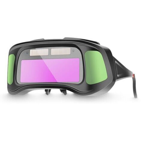 Lunettes de soudage professionnelles intelligentes anti-lumière forte, équipées d\'un panneau de charge solaire (1/4)