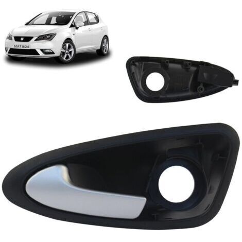 PERFORMANCE Poignée de porte compatible pour Seat Ibiza (2008-2017) poignée intérieure AVANT GAUCHE (côté conducteur) (gris) 6J1837113A 6J0837113A (1/4)