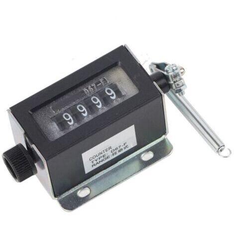 Compteur mécanique à tirage réinitialisable à 6 chiffres D94-S 0-999999, Compteur manuel (1/4)