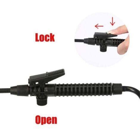 Poignée de pulvérisateur à gâchette de 175 mm pour pistolet agricole - Accessoire de lance de pulvérisation pour jardin et extérieur (noir) (1/3)