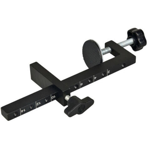 Serre-joint en G robuste pour le travail du bois, réglable de 10 à 140 mm, pour la fixation, la découpe et le perçage. (1/4)
