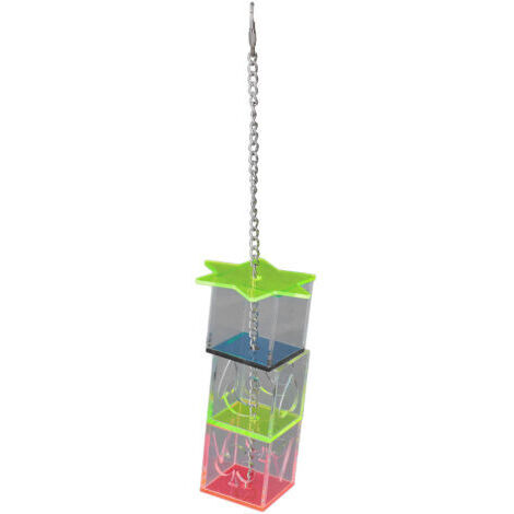 Jouets de recherche de nourriture pour oiseaux de compagnie, friandises suspendues, jouet de recherche de nourriture pour poulets tropicaux, perroquet (1/5)