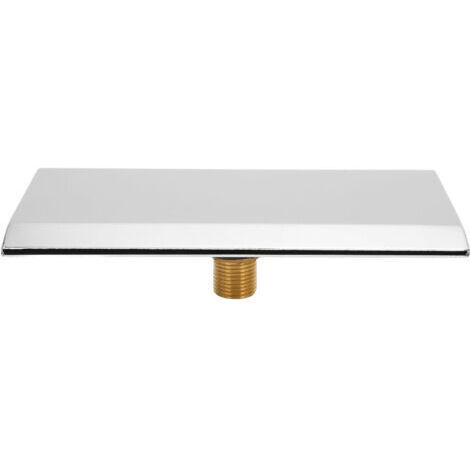 Bec déverseur cascade G1/2 – Finition métal argentée – Installation murale – Pour baignoires, spas et piscines