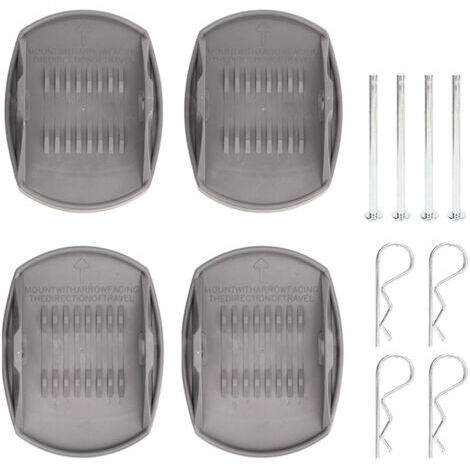 Coussinets de levage de cric de caravane, 4 pièces, Dispersion de charge, antirouille, haute résistance, robuste, adaptateur de coussin de levage pour camping-car (1/5)