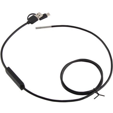 Endoscope étanche 3 en 1 – Caméra 1280x720 – Objectif 3,9 mm – Longueur de câble 1 m – 6 lumières LED réglables pour espaces confinés (1/5)