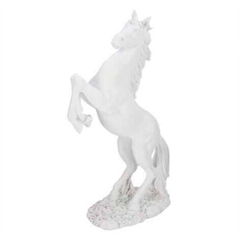 Sculpture de cheval de Style européen, décoration de bureau à domicile, accessoires de photographie (blanc) (1/5)