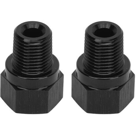 Manomètre de pression d'huile en alliage d'aluminium, 2 pièces, 1/8 pouces NPT mâle à M10 X 1.0 femelle, adaptateur de retrait pour véhicule (1/5)