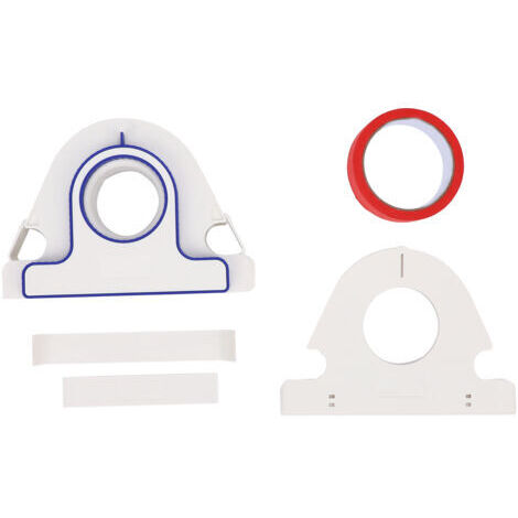 Applicateur de ruban de masquage et distributeur de peinture de revêtement d'autocollant rouge de 25 mm de large avec cutter pour garniture de cadre de fenêtre (1/5)