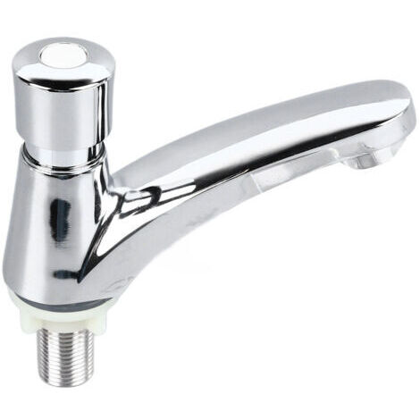 Robinet d'évier de lavabo, conception à bouton poussoir, économie d'eau, robuste et fiable, délai de temps pour la maison, simple froid