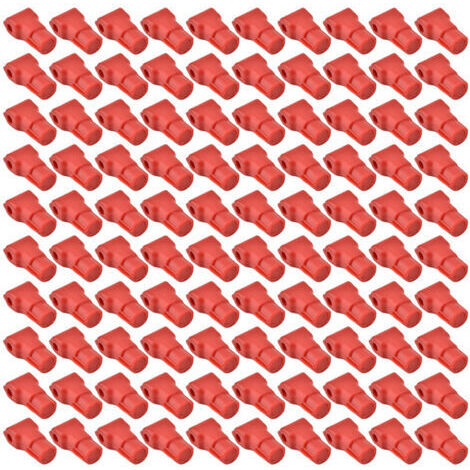 Crochet antivol pour téléphone portable, 100 pièces, serrure pour marchandises de magasin de détail, rouge (7MM) (1/5)