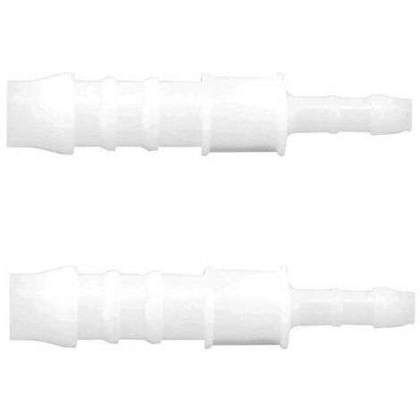 2x raccord de durite droit en I diamètre 8mm + 4mm réducteur adaptateur tuyau carburant tondeuse tracteur voiture scooter (1/2)