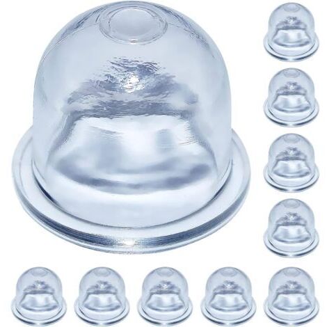 Gotrays – Lot de 10 pompes d'amorce pour débroussailleuses STIHL – Caoutchouc transparent – Installation facile – Compatible FS38 FS40 FS45 FS55 FS56 FS80 FS85 FS130 (1/5)