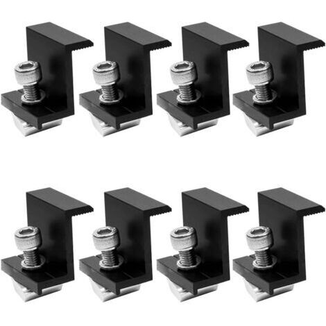 pièces de 30mm photovoltaïque noir côté sertissage carte panneaux solaires pièces de support accessoires de montage photovoltaïques (1/4)