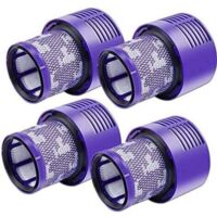 Lot de 4 filtres V10 pour aspirateur Dyson, lot de 4 filtres de rechange pour aspirateur Dyson V10, V10 Absolute, V10 Animal, V10 Motorhead, SV12 pièce de rechange P/N 969082-01