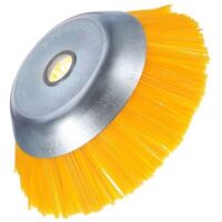 Brosse à mauvaises herbes en nylon - Brosse ronde universelle pour débroussailleuse - Outils de jardin durables - 200 mm x 25,4 mm