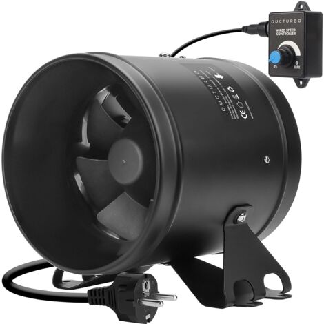 1 Extracteur d'air 150mm, Ventilateur de conduit 594 m³/h, Contrôleur ...