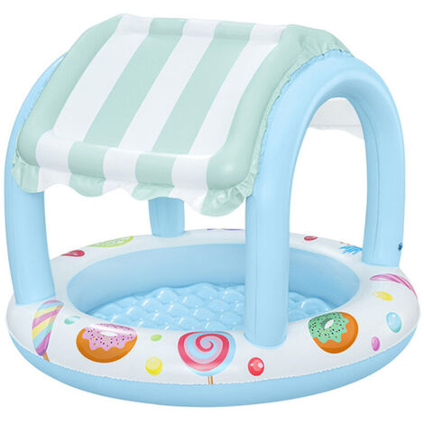 Piscine gonflable Bestway Ø 104 x 84 cm Sweet Shoppe avec parasol solaire (1/6)