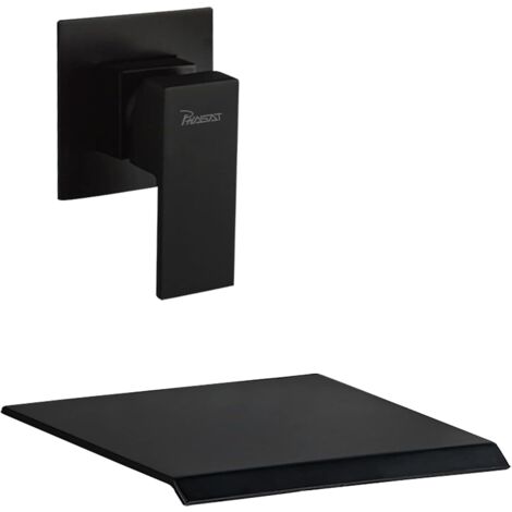 Robinet mural cascade pour salle de bain avec bec extra large de 20 cm