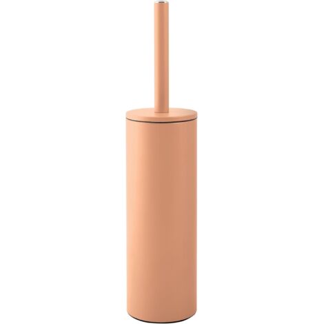 Porte-brosse WC en acier couleur pêche mat (1/5)