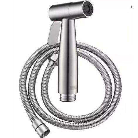 FENH Douchette à main - Matériau ABS - 120 cm - Convient aux bidets et salles de bain - Douchette WC en acier inoxydable 304 (1/4)