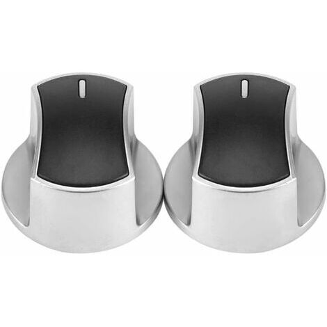 BUNTHAUS 2 pcs Poêle À Gaz Universel Cuisinière Partie Contrôle Boutons De Remplacement Métal Commutateur Rotatif Cuisson Surface Contrôle Serrures Four Commutateur Nouveau,Interrupteur à 45° (1/5)
