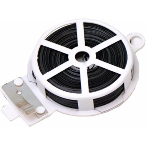 BUNTHAUS Lien de fixation en métal polyvalent de 50 m, Pour cuisine, bricolage, Attaches, Sac alimentaire, Sac de congélation, Bande d’attache 1pcs Noir (1/5)